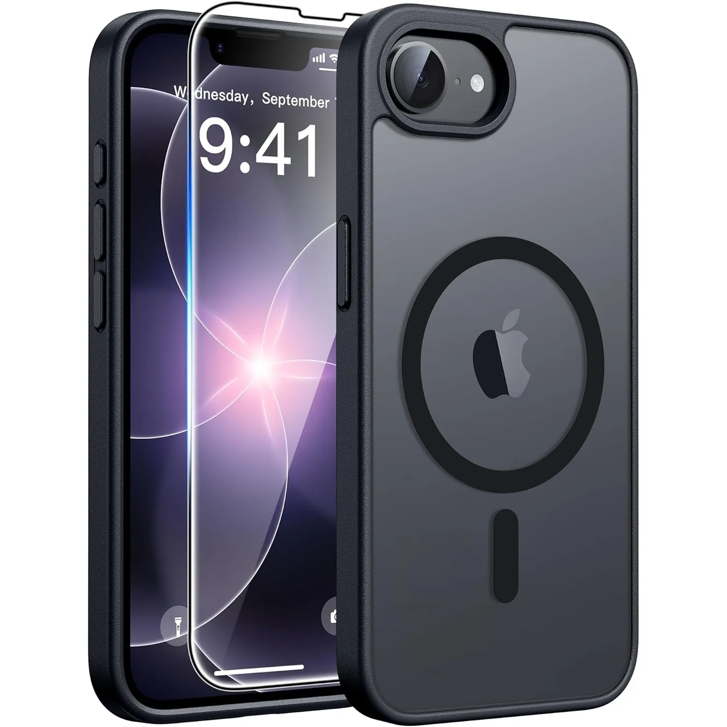 FNTCASE für iPhone 17e/16e Hülle, mit Panzerglas, Kompatibel mit MagSafe