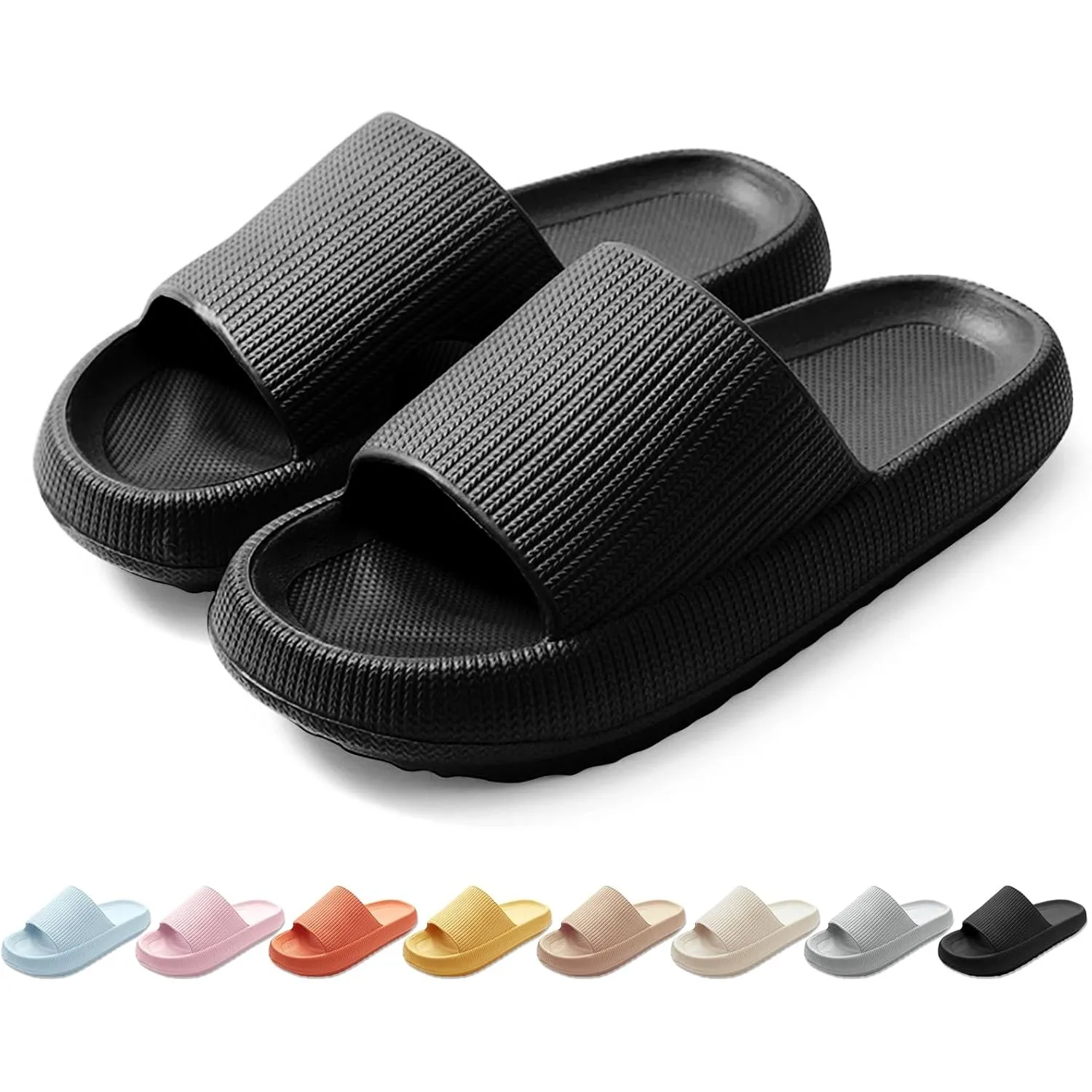 HEOAARG Badelatschen Herren Damen Original Badeschuhe Wolke Badeschlappen Rutschfest Schlappen Wolkenschuhe Weich Cozis…