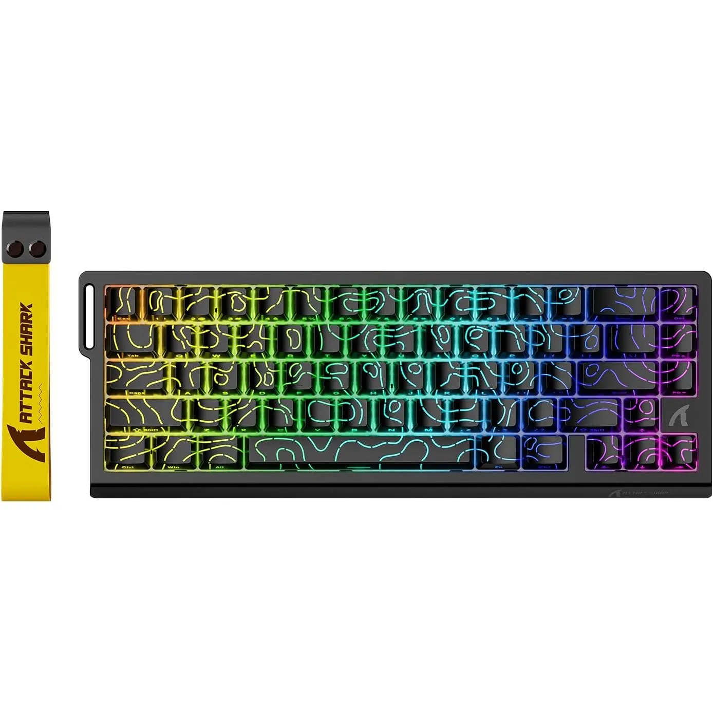 ATTACK SHARK X68 HE 8000Hz Rapid Trigger-Tastatur, 0,01mm RT-Genauigkeit, Kabelgebundene RGB 60% Gaming-Tastatur mit Ma…