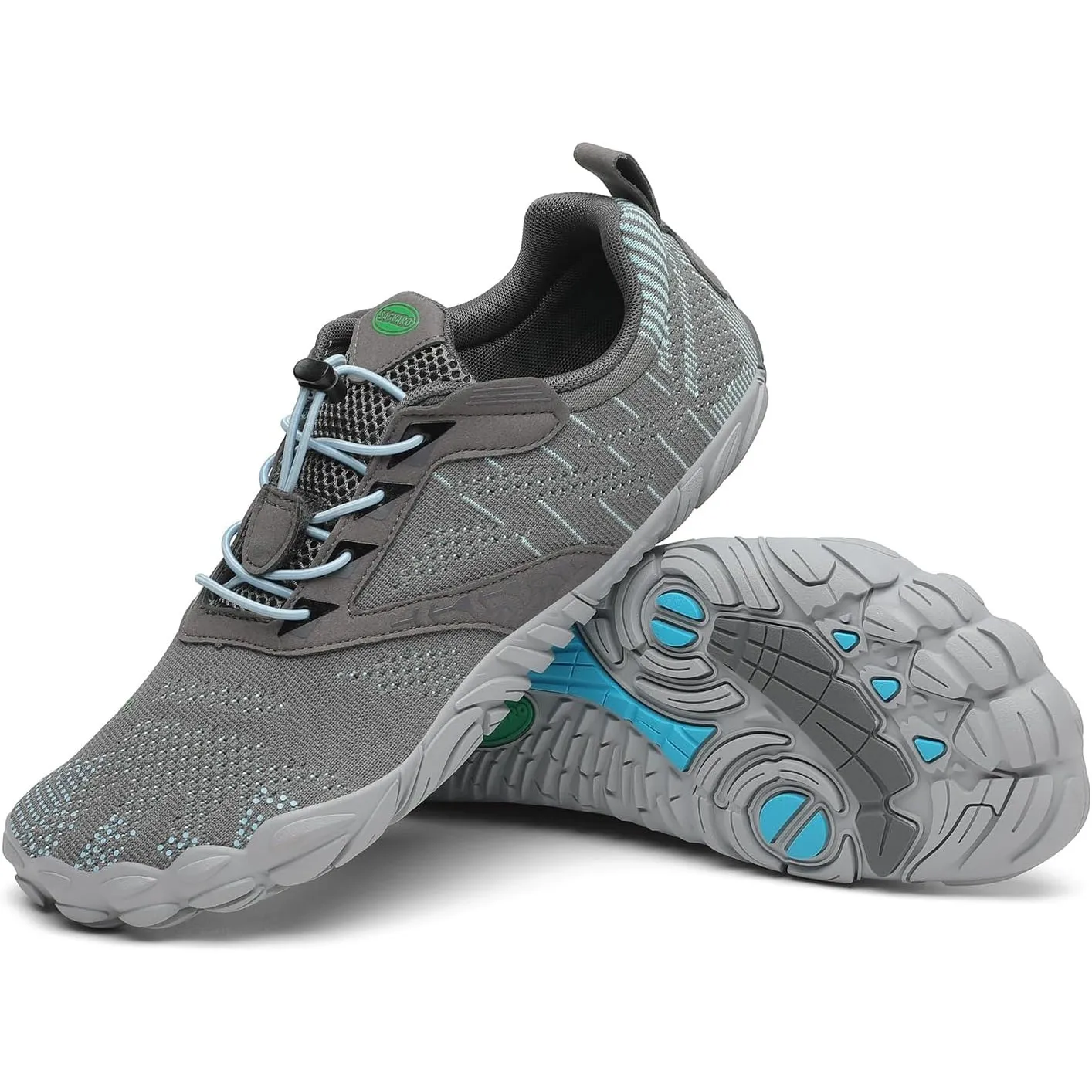 SAGUARO Unisex Barfußschuhe Outdoor Barfuss Traillaufschuhe Zehenschuhe mit Zero-Drop Solhe Gr.36-48