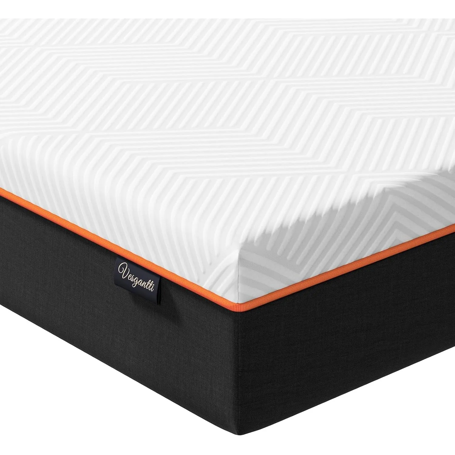 Vesgantti Schaumstoffmatratze orthopädisch 90x200x16cm Oeko-Tex H2 weiß