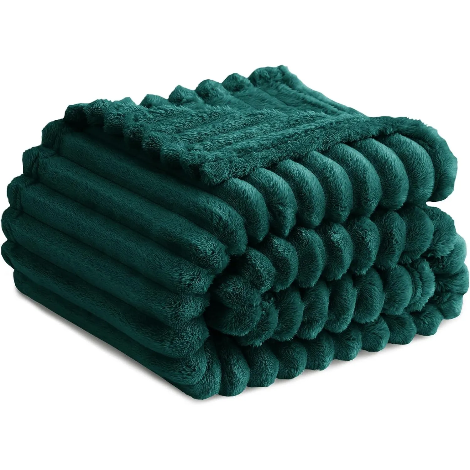 RUIKASI Kuscheldecke Flauschig Decke Dunkelgrün - 150x200cm Fleecedecke Sofadecke Couchdecke für Wohnzimmer Deko Tagesd…