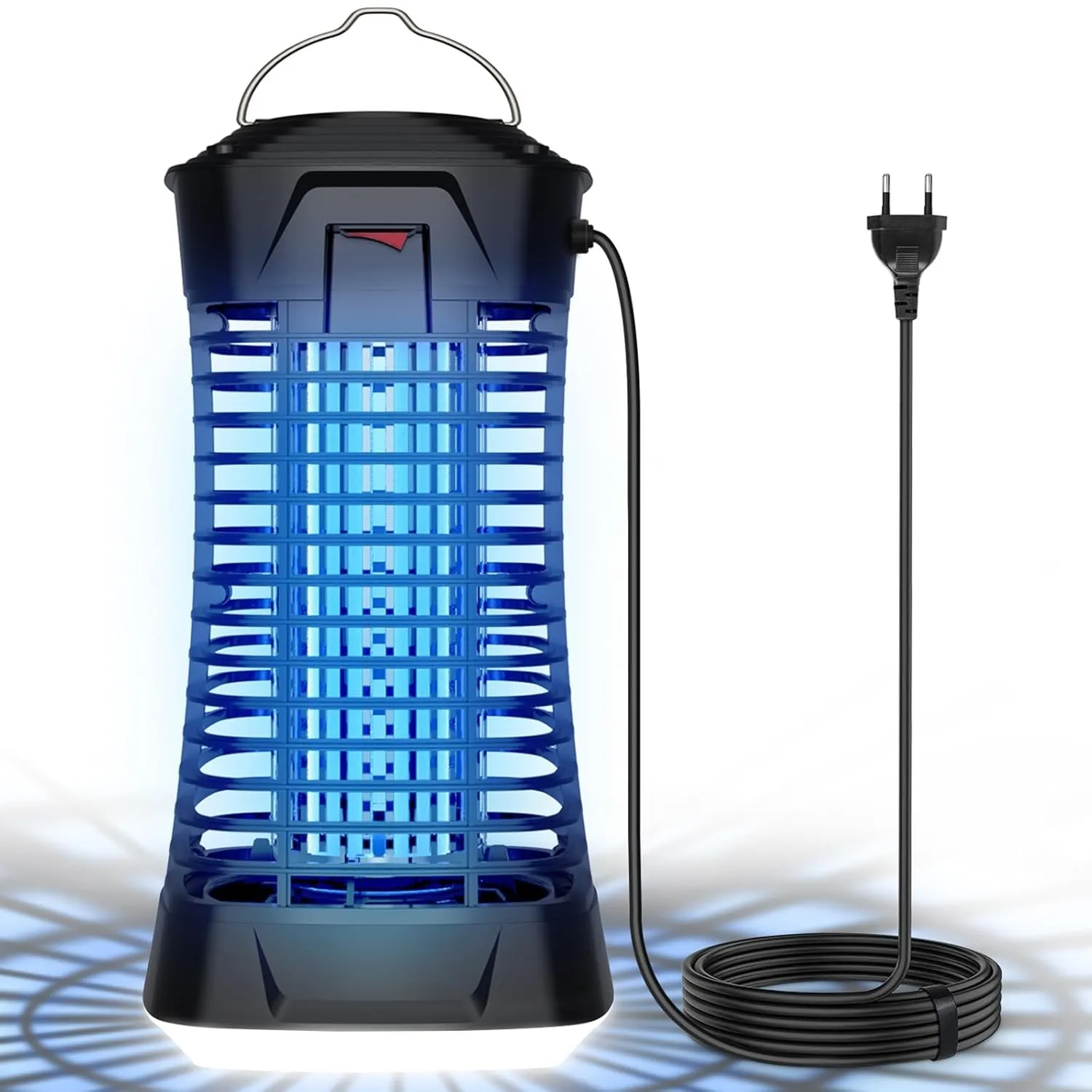 Loowoko Mückenlampe 4200V, Effektiver Mückenschutz, Elektrische Mückenfalle mit Lampe, Chemiefrei, Leise, Sicher für Ki…