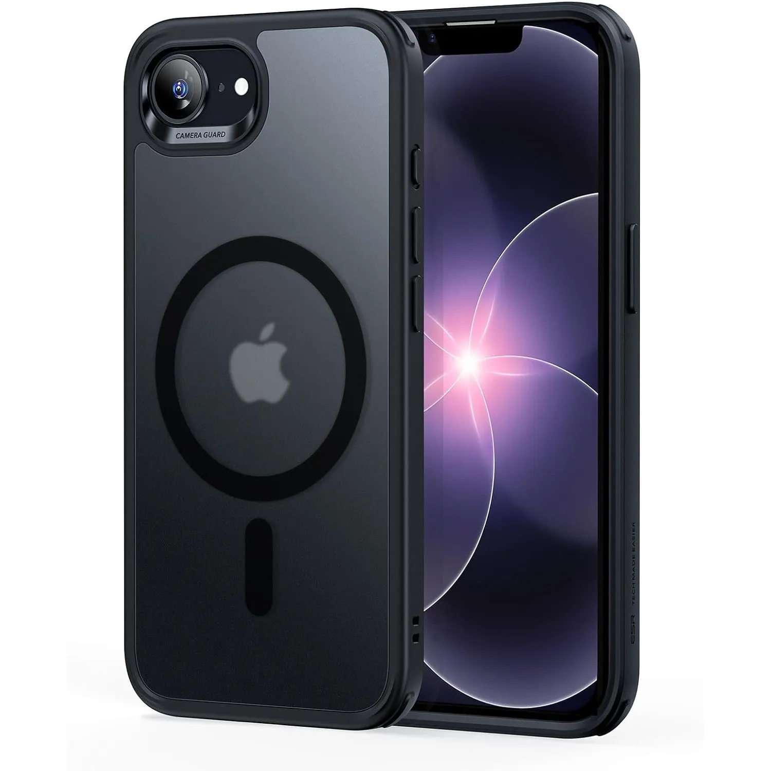 ESR Classic Hybrid für iPhone 17e/16e Hülle, Mattschwarz