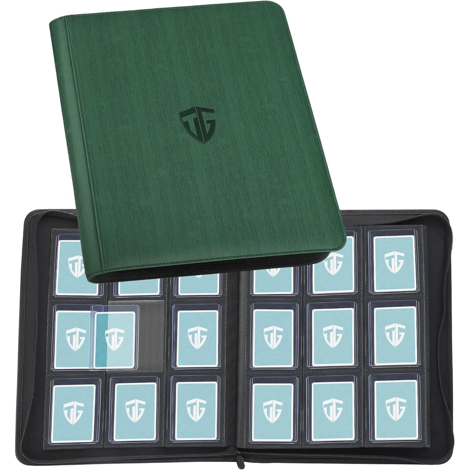 TCGUARD Toploader Sammelkartenalbum 216, Sammelkartenalbum, 9 Fächer, Hardcover, TCG-Bindung, MTG Karten