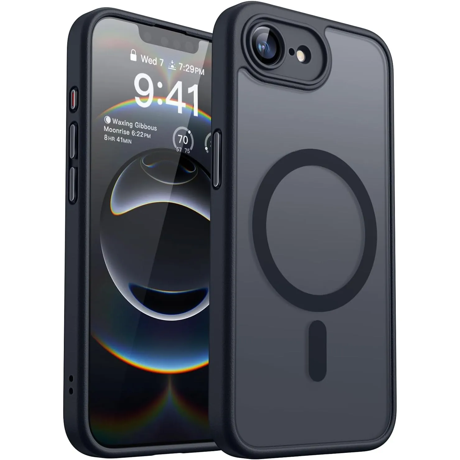 CANSHN für iPhone 17e / 16e Hülle mit Kameraschutz, Schwarz
