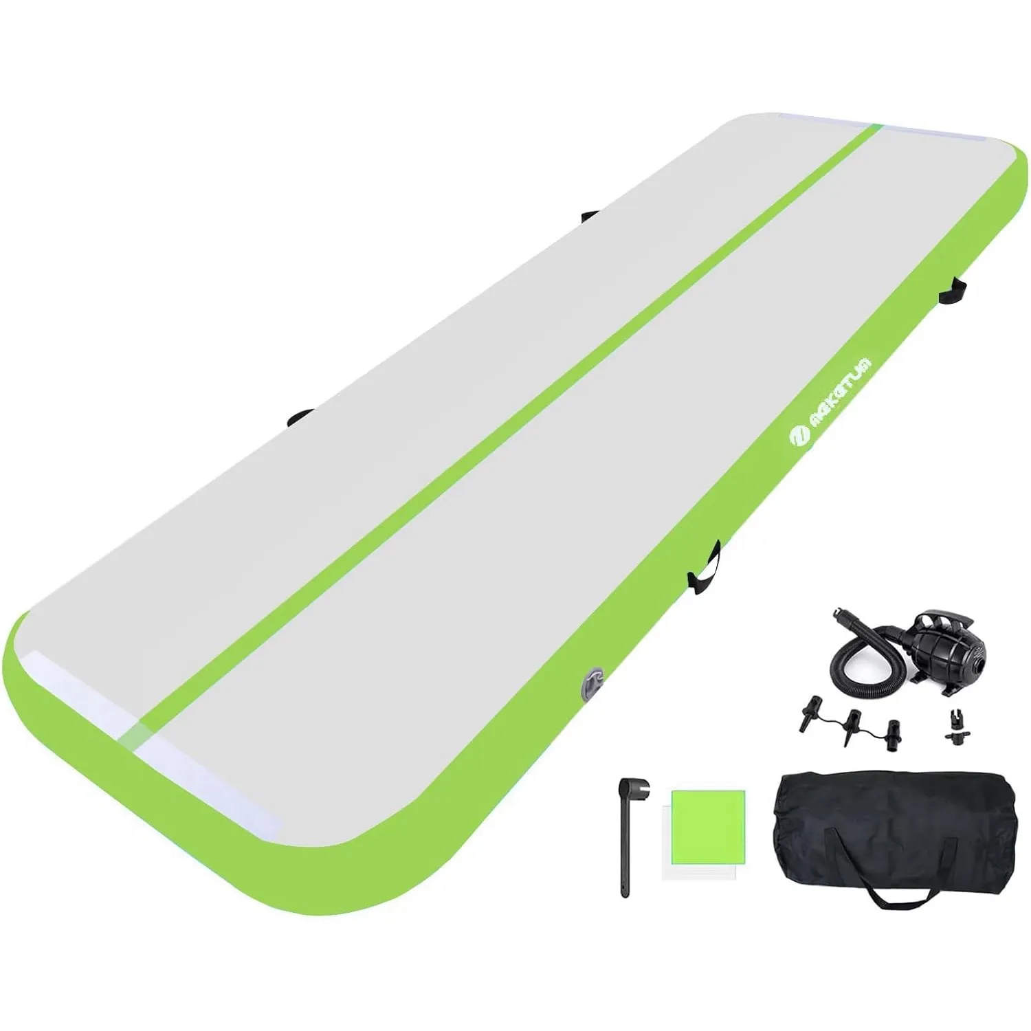 Air Turn Track Matte 2m 3m 4m 5m 10/20cm Dicke Turnen Matten Aufblasbar Gymnastikmatte Rutschfest Sportmatte für Zuhaus…