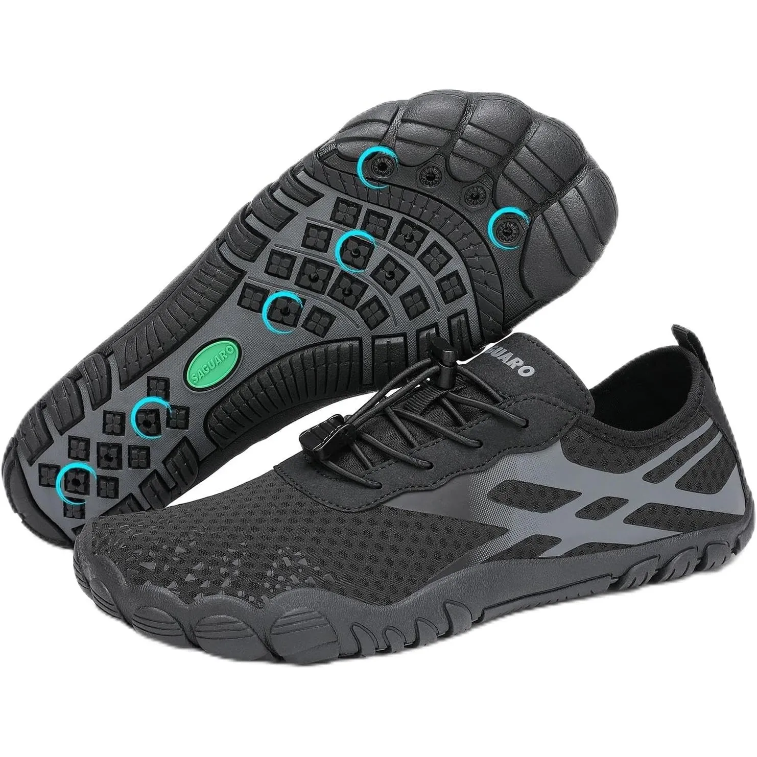 SAGUARO Badeschuhe Damen Aquaschuhe Herren Slip On Atmungsaktiv Schnelltrocknend Wasserschuhe Outdoor Sommer Unisex