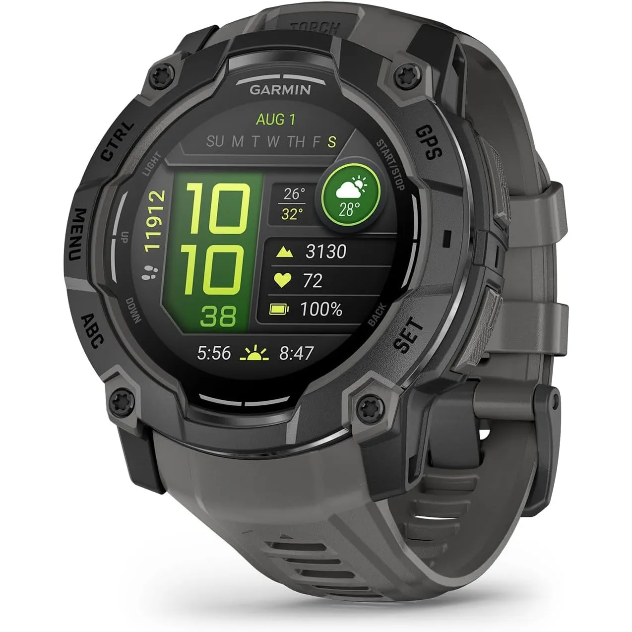 Garmin Instinct 3 50mm AMOLED – GPS-Multisport-Smartwatch, 1,3" AMOLED-Display, bis zu 24 Tage Akkulaufzeit, 80+Sport-A…