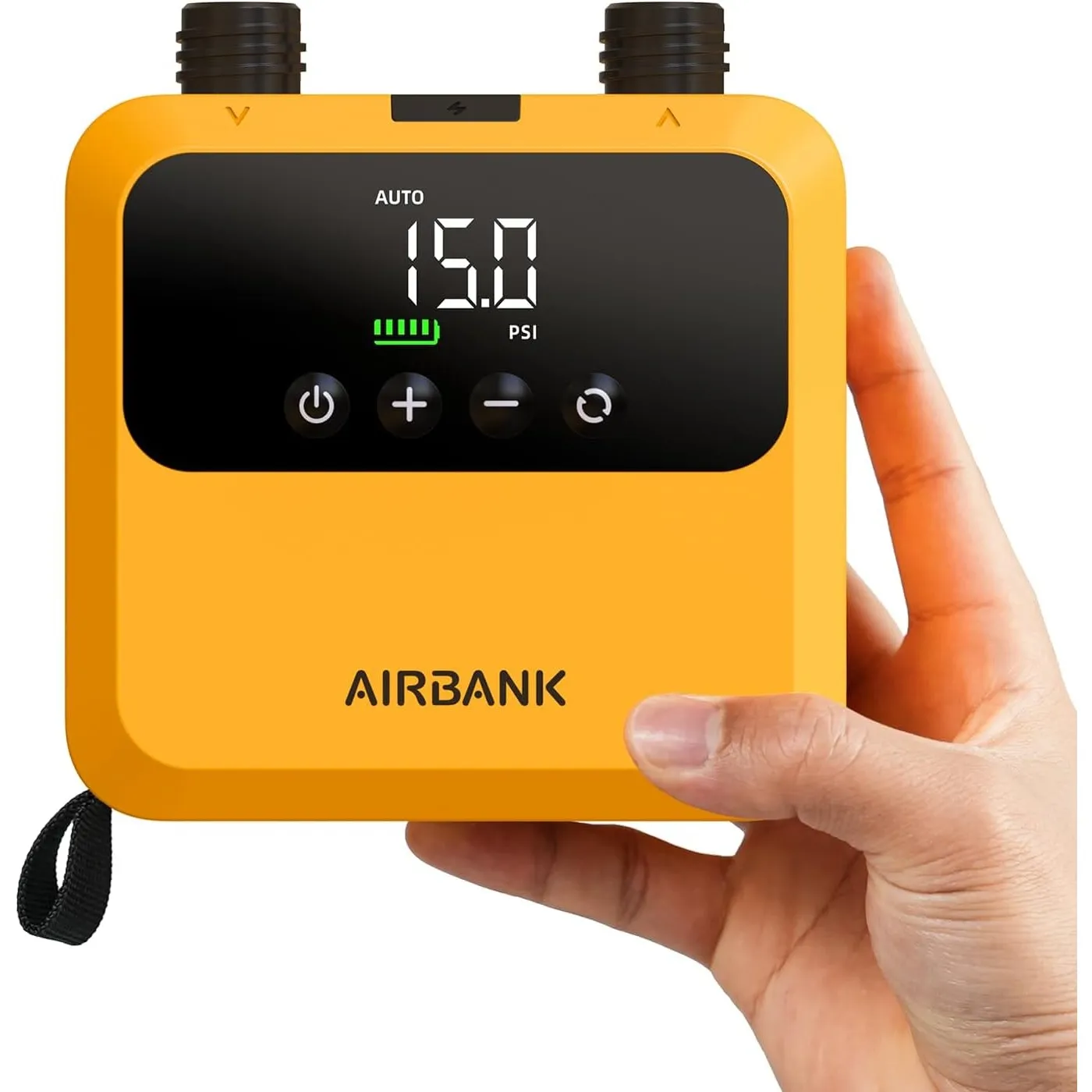 AIRBANK Mini SUP Elektrische Luftpumpe PULSE Pro, superkleine wiederaufladbare elektrische tragbare SUP-Pumpe, MAX 20 P…