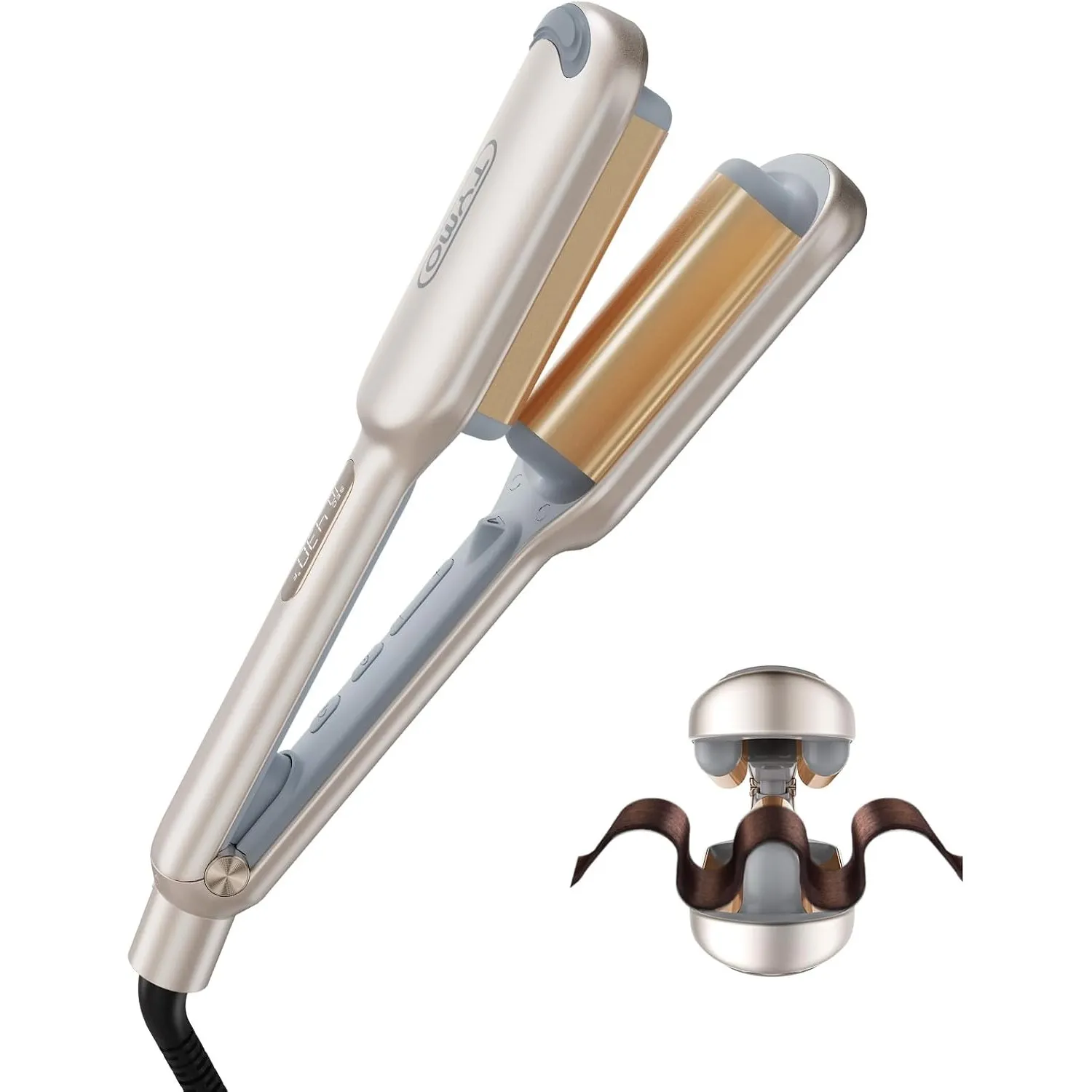TYMO ROVY Compact Welleneisen für haare, Lockenstab große Locken geeignet für Anfänger, Sofortiges Wellen, 25mm Ionen H…