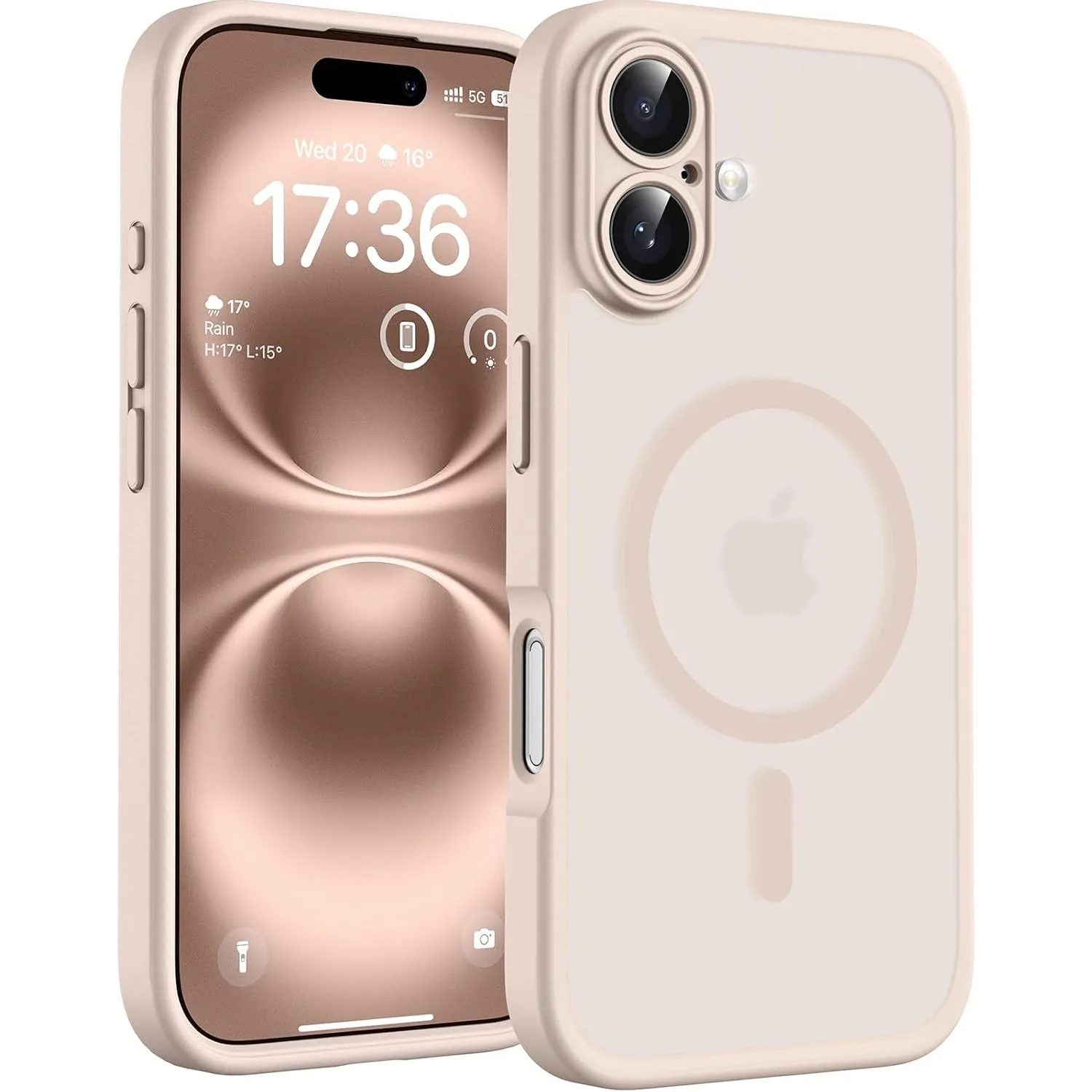 TOCOL für iPhone 16 Hülle, Kompatibel mit MagSafe, Wüstensand
