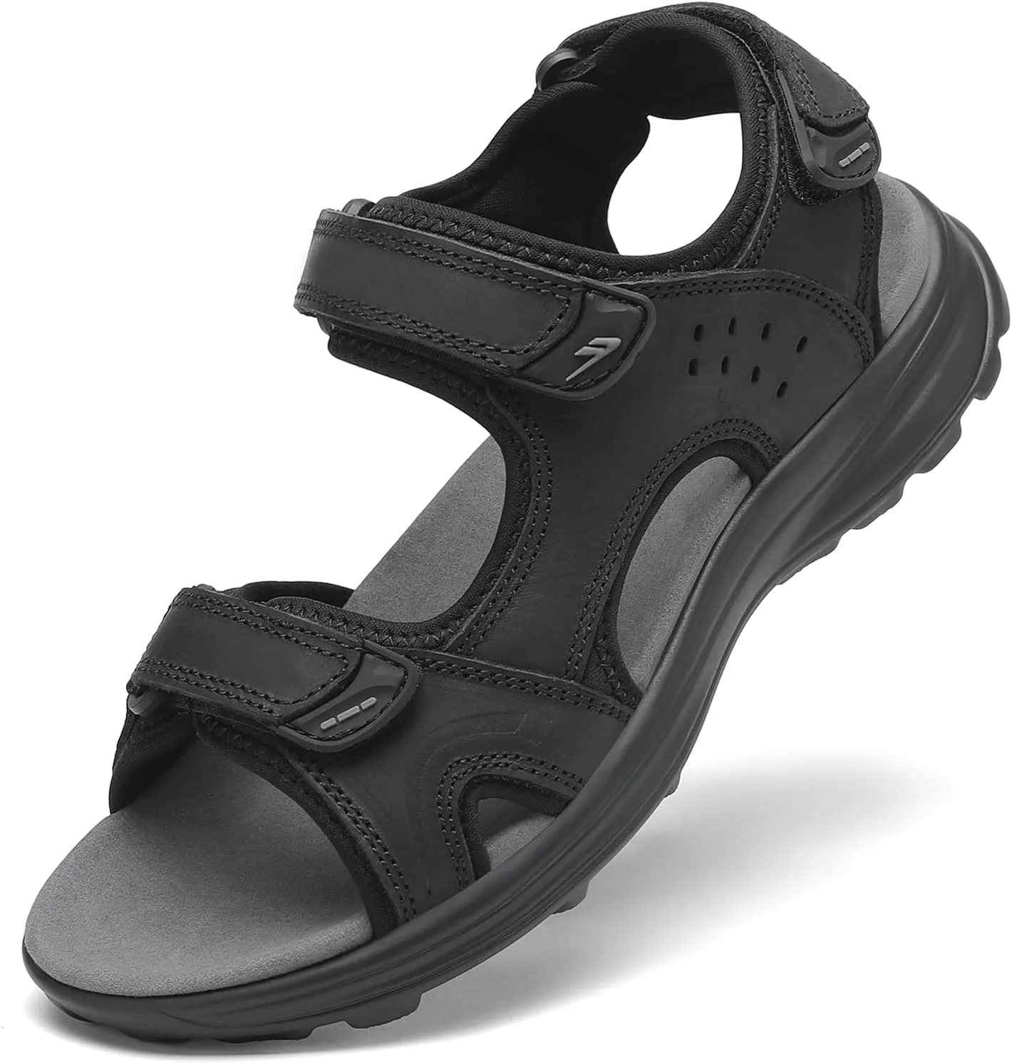 FLARUT Men's Sandals Summer Hiking Shoes Trekking Sandals Outdoor Sports Leather Beach Hiking Sandals Open Toe Hiking S…