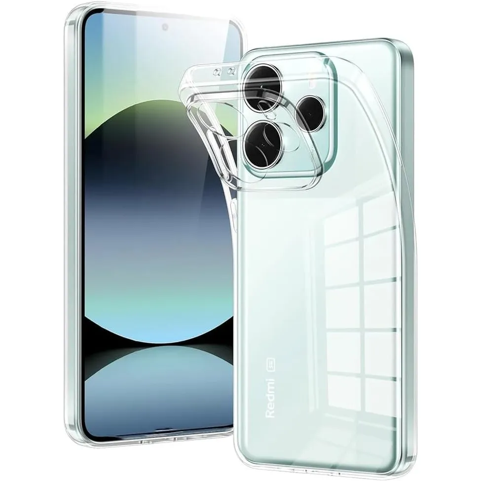Oprimio Kristallklar Hülle für Xiaomi Redmi Note 14 5G [Silikon Hülle] [%100 Durchsichtig] [Deutsche Material] [Ultra D…