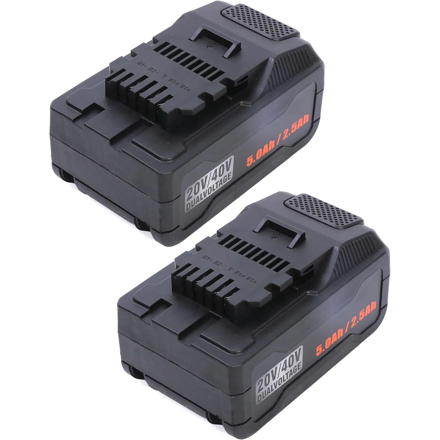 Zwei x 20/40V 5Ah/2.5Ah 90Wh Ersatz Li-Ionen-Batterie Kompatibel mit Ferrex20V40V Elektrogerät