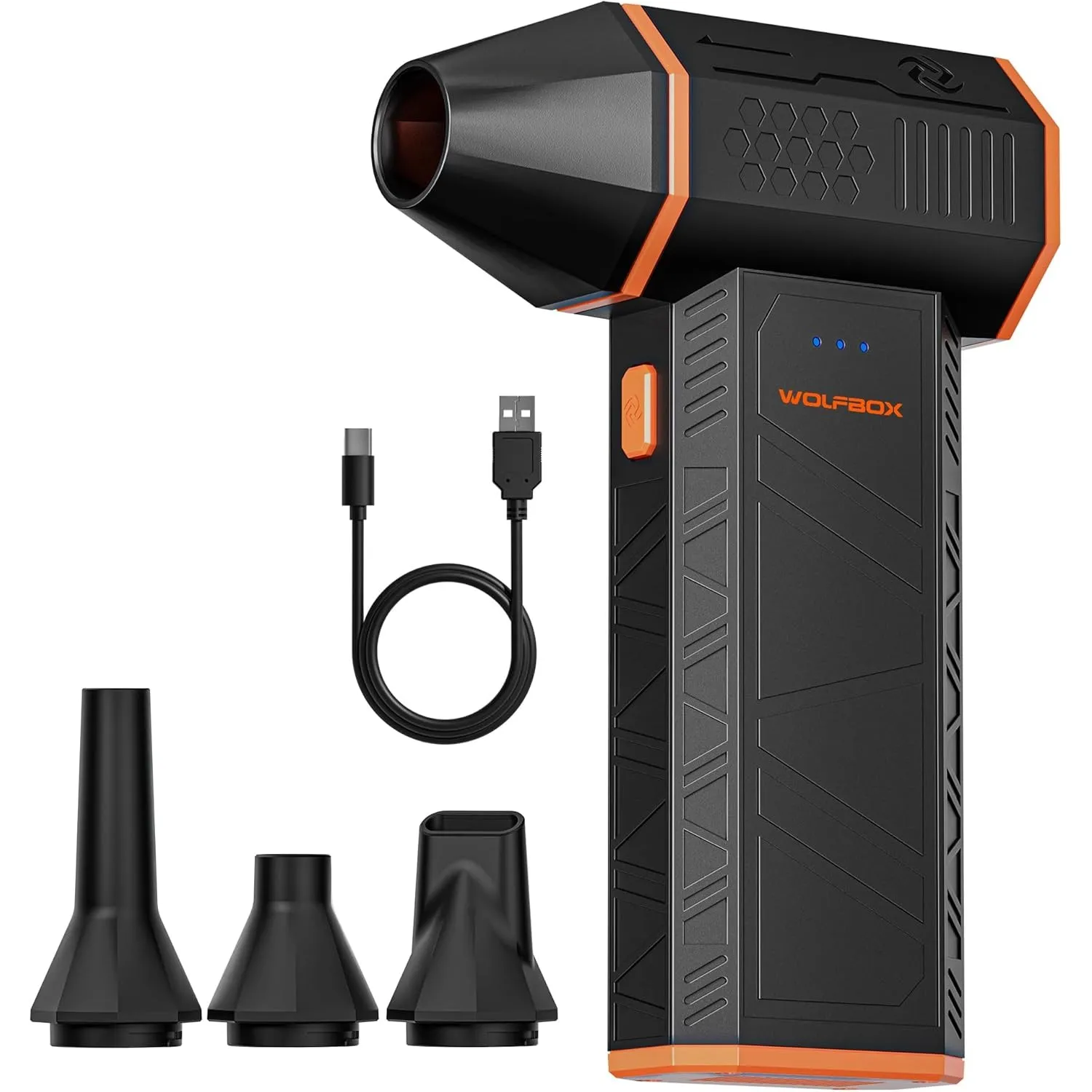 WOLFBOX MegaFlow 50 Electric Air Duster, 110000 RPM, Cordless, 3-Gang