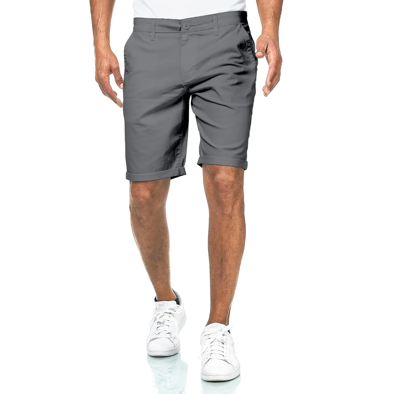 Smith & Solo Kurze Hosen Herren - Chino Shorts Kurz Baumwolle, Bermuda Hose Sommer, Laufshorts Männer Sport Trainingsho…