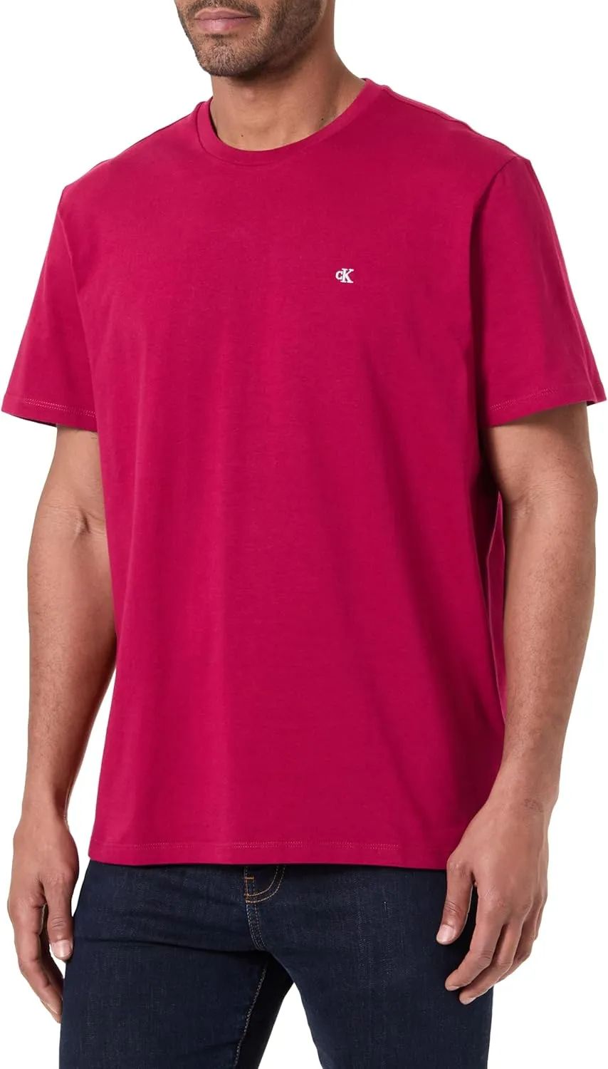 Calvin Klein Herren T-Shirt Kurzarm Classic Monogram Tee mit Rundhalsausschnitt