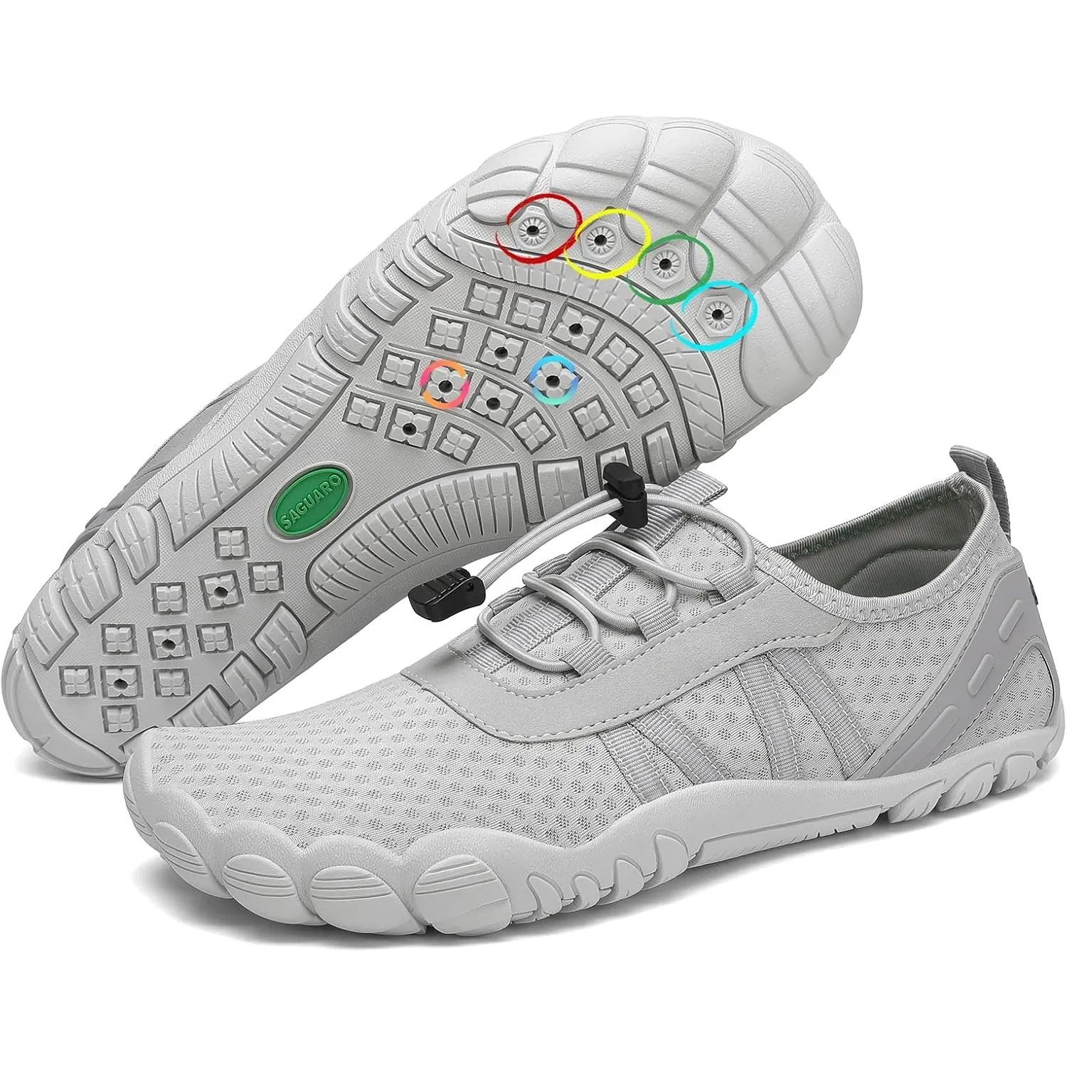 SAGUARO Badeschuhe Damen Herren Wasserschuhe Schwimmschuhe Schnelltrocknende Aquaschuhe Gr.36-48