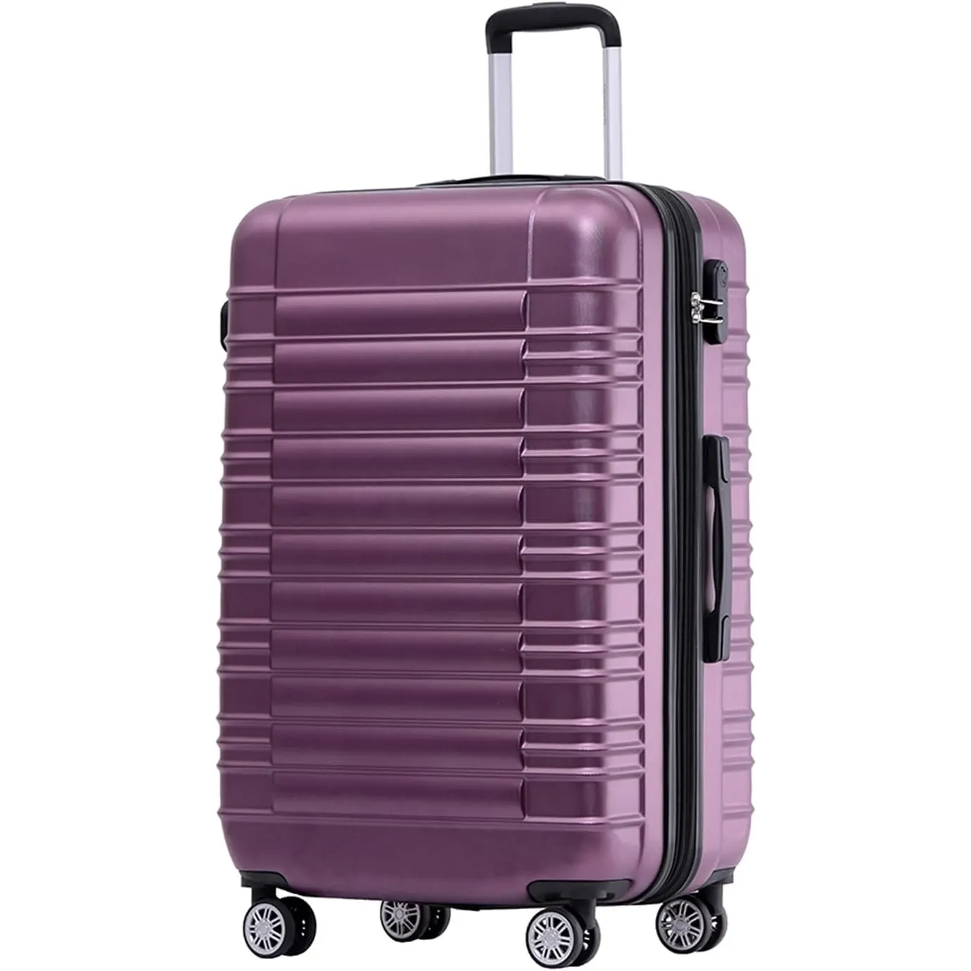 BEIBYE Reisekoffer 2088 Hartschalekoffer Gepäck Koffer Trolley Größe XL in 14 Farben (Lila)