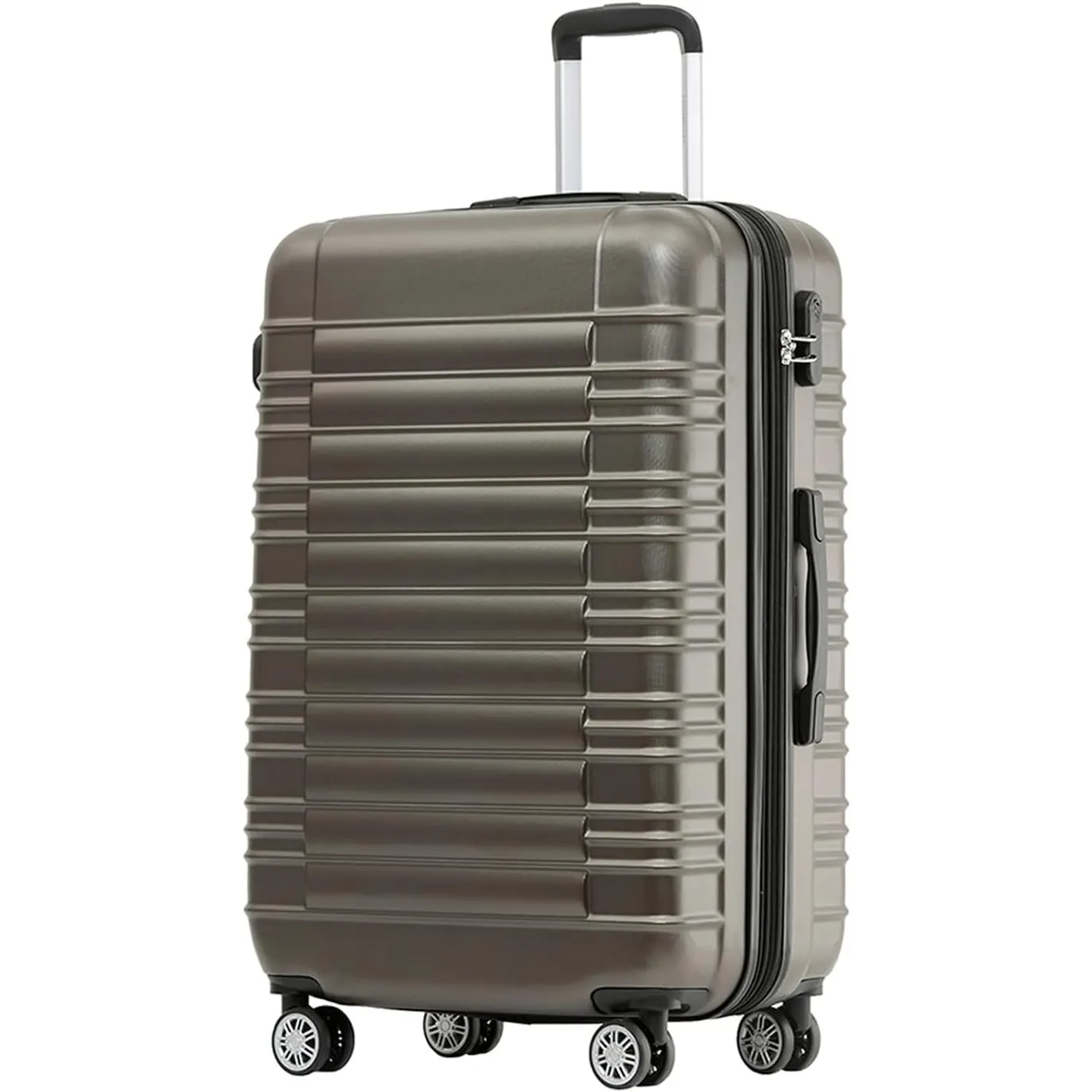 BEIBYE Reisekoffer 2088 Hartschalekoffer Gepäck Koffer Trolley Größe L in 14 Farben (Coffee)