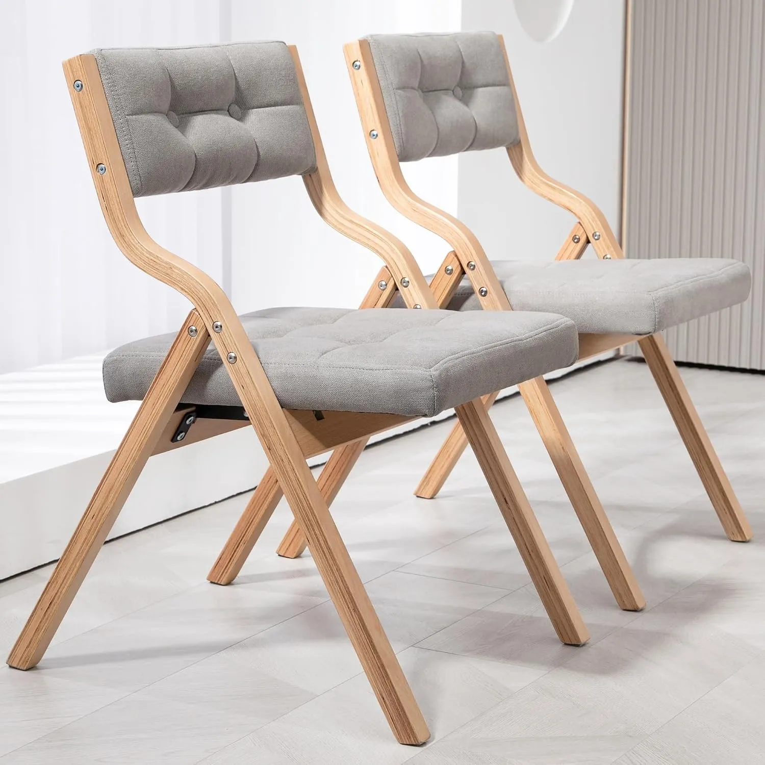 Klappstuhl, klappstühle gepolstert 2er Set