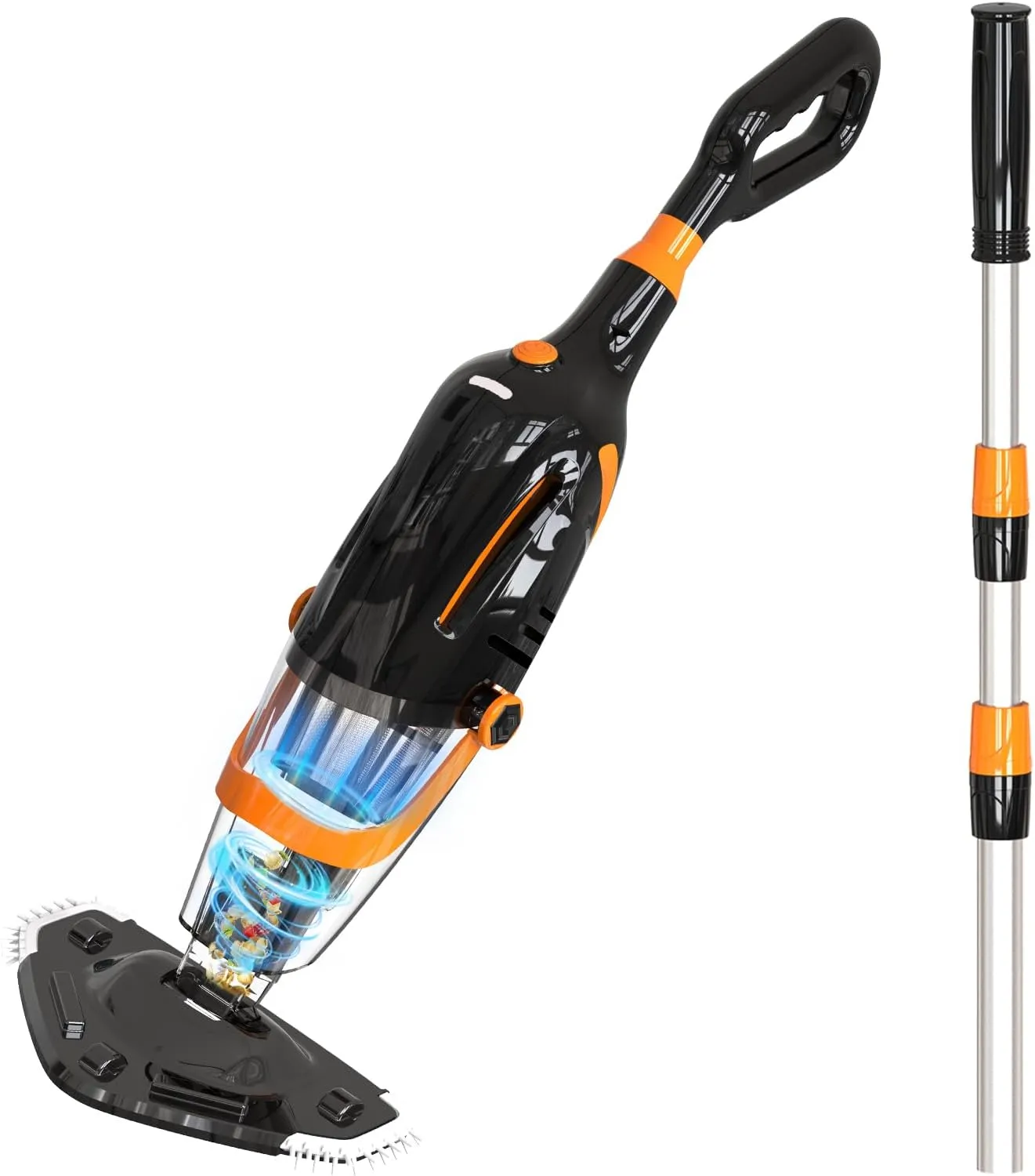 2026 Pool Vacuum Cleaner with Battery, Pool Floor Vacuum Cleaner Handheld Vacuum Cleaner Wireless, 60 Minutes Running T…