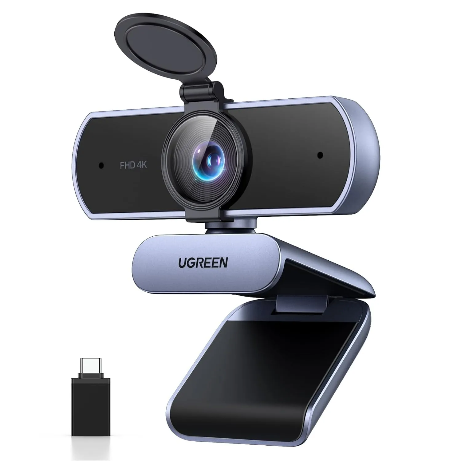 UGREEN FineCam Lite 4K, Autofokus, Dual-Mikrofon, mit Objektivabdeckung