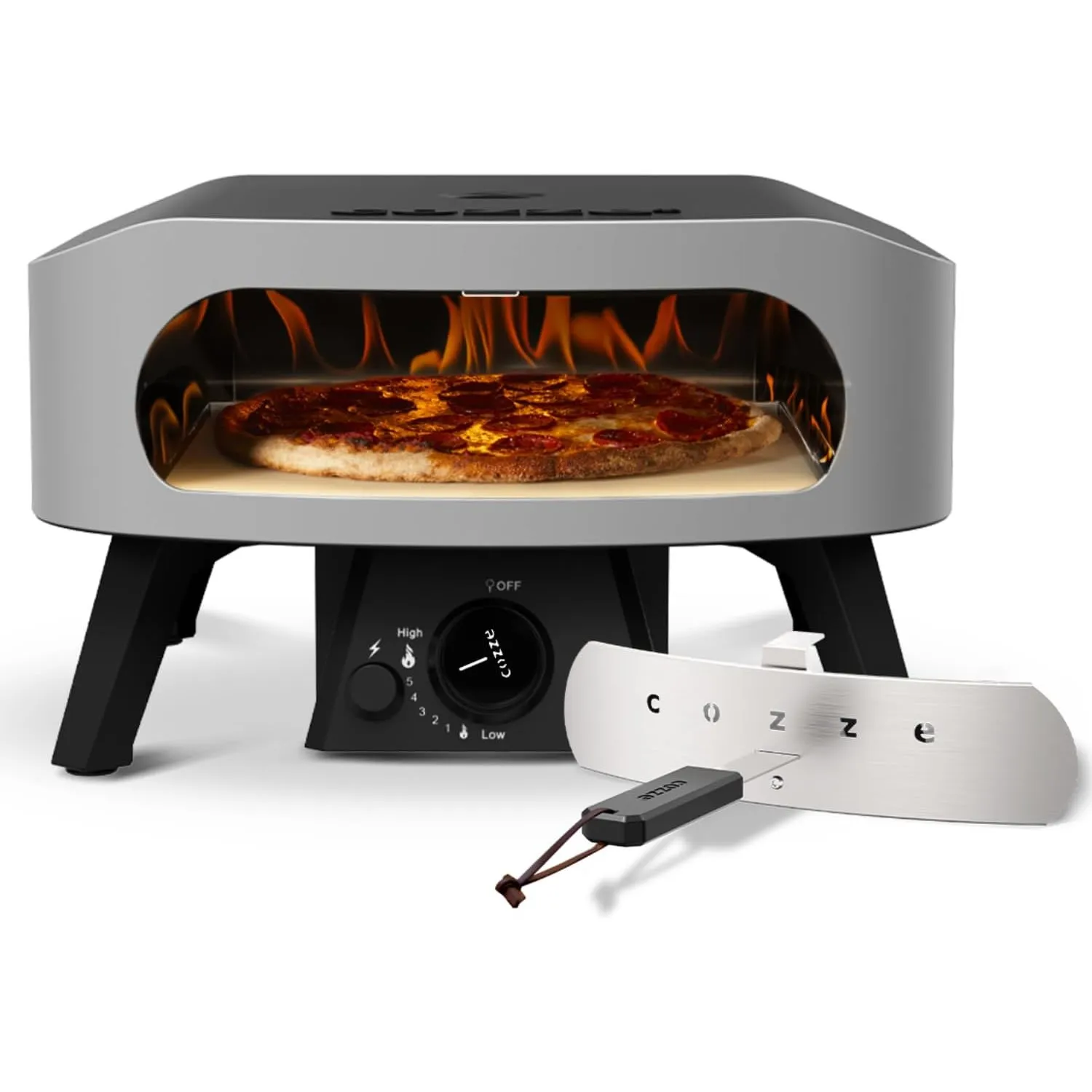 Forno Per Pizza - Cozze - 13 - Gas - 6 Kw - Fino A 450?c - Termometro Incluso - Porta