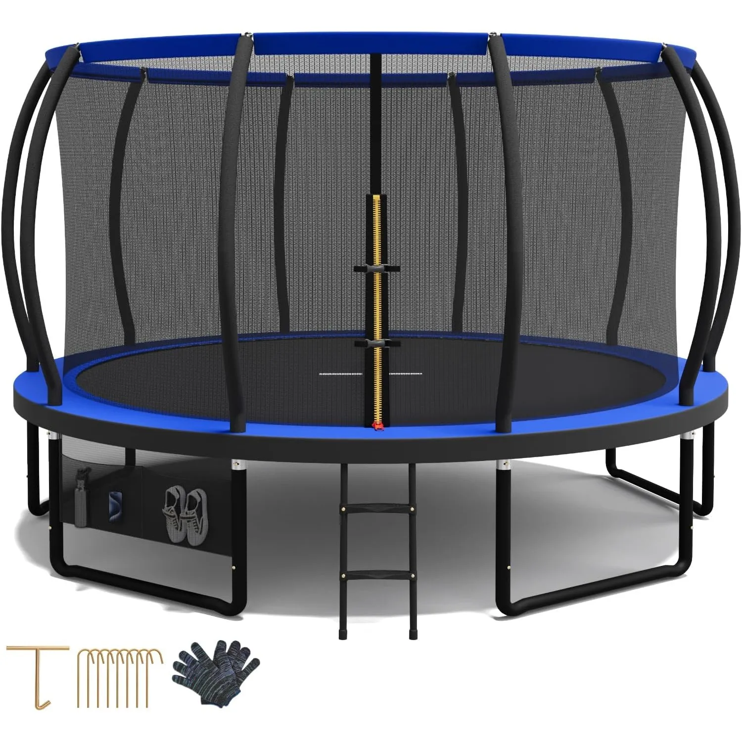 Devoko Trampolin Outdoor Ø 228/305/366/427/488 cm, GS-Zertifikat, Kindertrampolin Gartentrampolin mit Sicherheitsnetz, …
