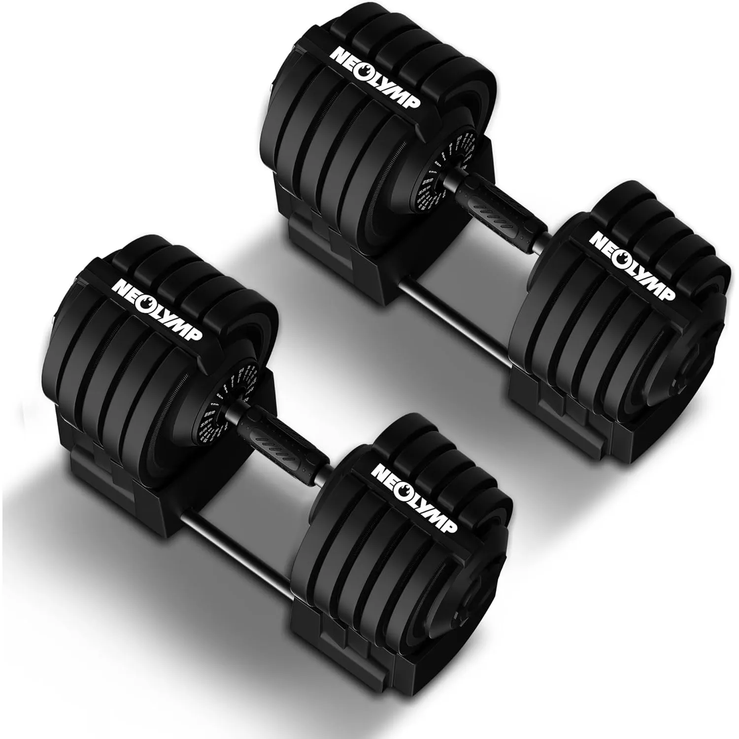NEOLYMP Kurzhantel verstellbar (2-40 kg mit 16 Gewichtsstufen) platzsparendes Dumbbell Set - Hanteln Set verstellbar fü…