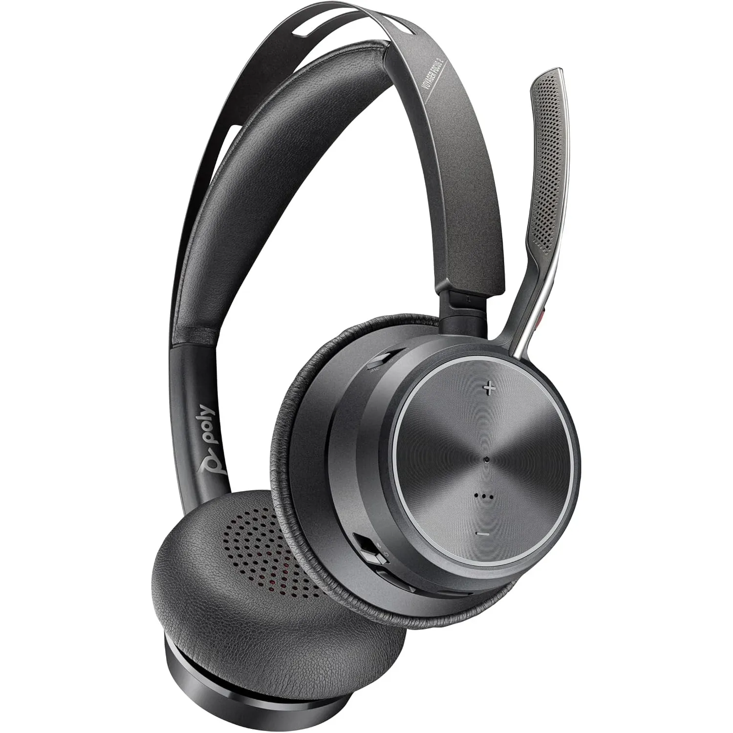Poly Voyager Focus 2 USB-C Headset und USB-C/A Adapter – Bluetooth, ANC, Acoustic Fence Technologie, bis zu 25 Stunden …