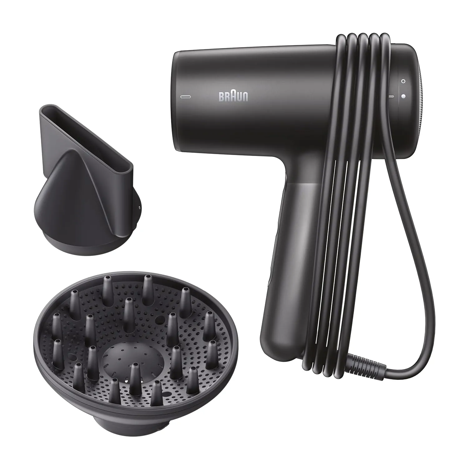 Braun Hair Dryer HD4.2 - Lightweight High Performance Hair Dryer with Diffuser and Styling Nozzle for All Hair Types, S…