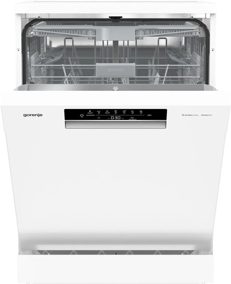 Gorenje GS643C90W Geschirrspüler/Freistehend/60 breite/16 Maßgedecke/6 Programme/TotalDry/Total AquaStop/MultiClack/Fle…