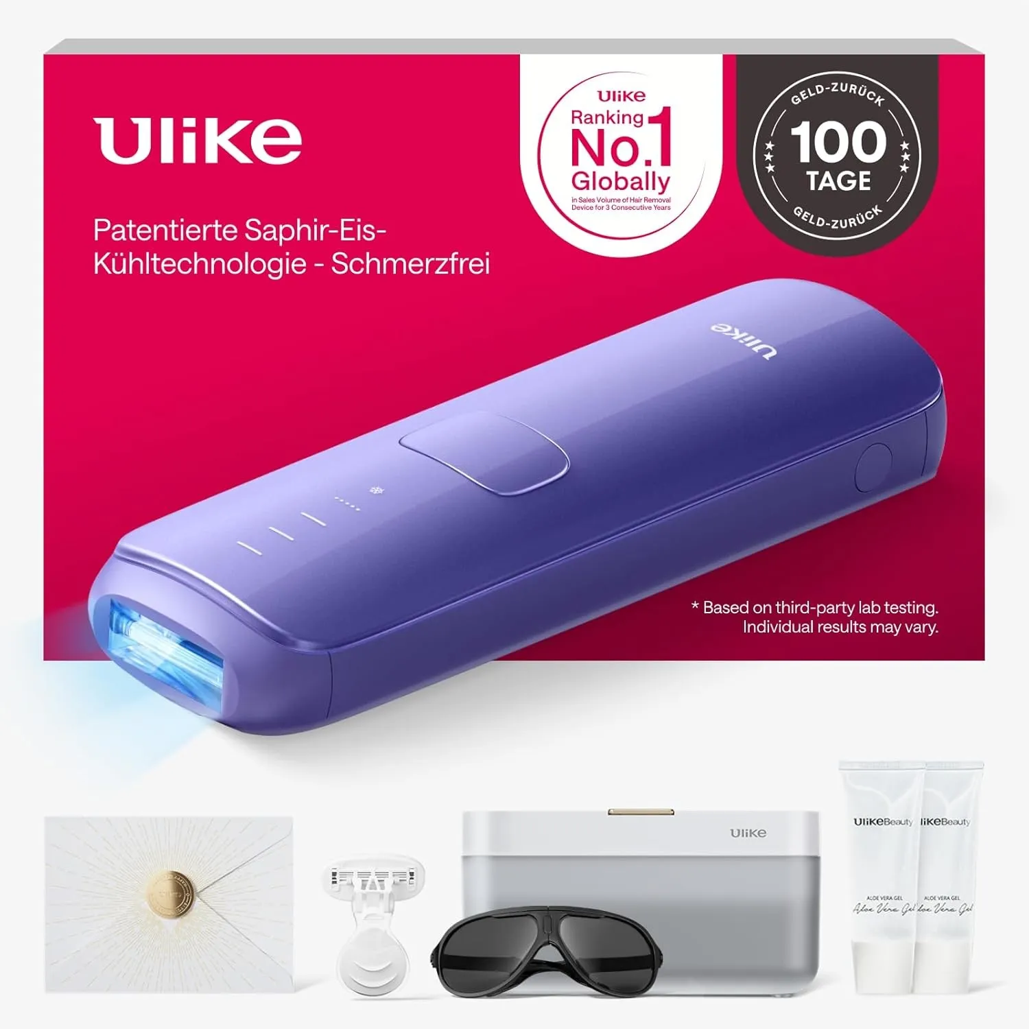 Ulike Air 3 Deluxe IPL Geräte Haarentfernung für Gesicht und Körper zu Hause, Alternative zur Laserhaarentfernung, Saph…
