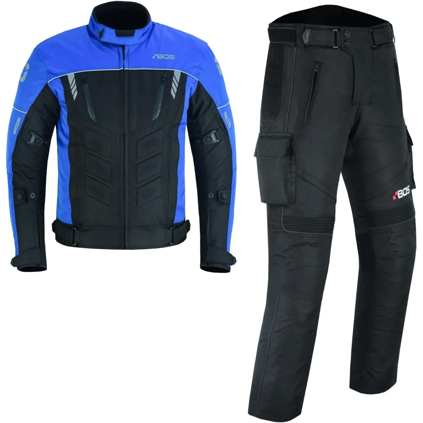 Motorradkombi Textil 2-teilig mit CE Protektoren – Motorradjacke und Motorradhose für Herren,Wasserdichte Motorradjacke…
