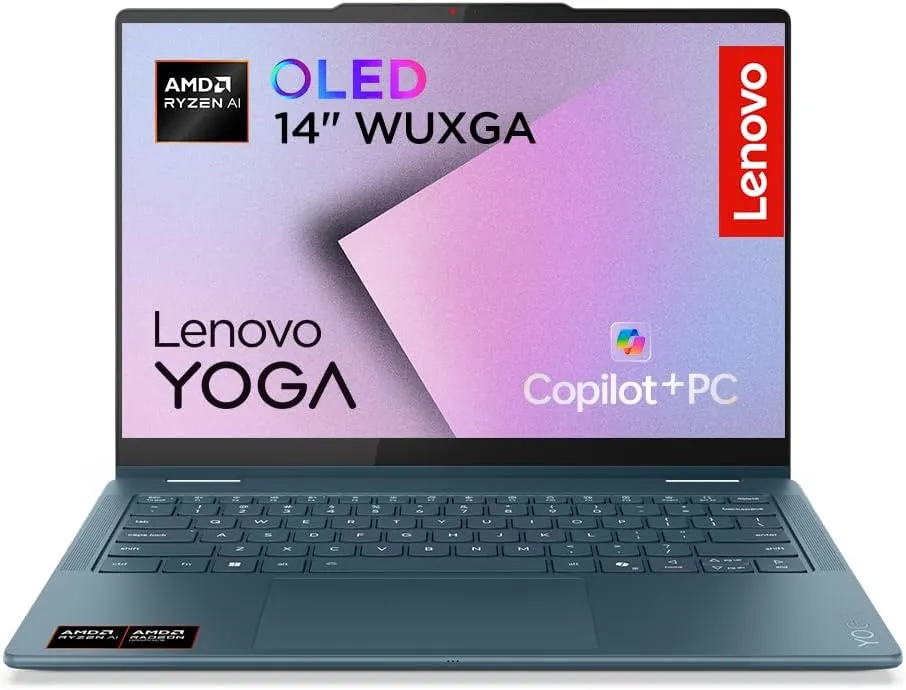 Lenovo Yoga 7 2-in-1 Laptop | Copilot+ PC | 14" WUXGA OLED Display | AMD Ryzen AI 5 340 | AMD Radeon Grafik | 16GB RAM …