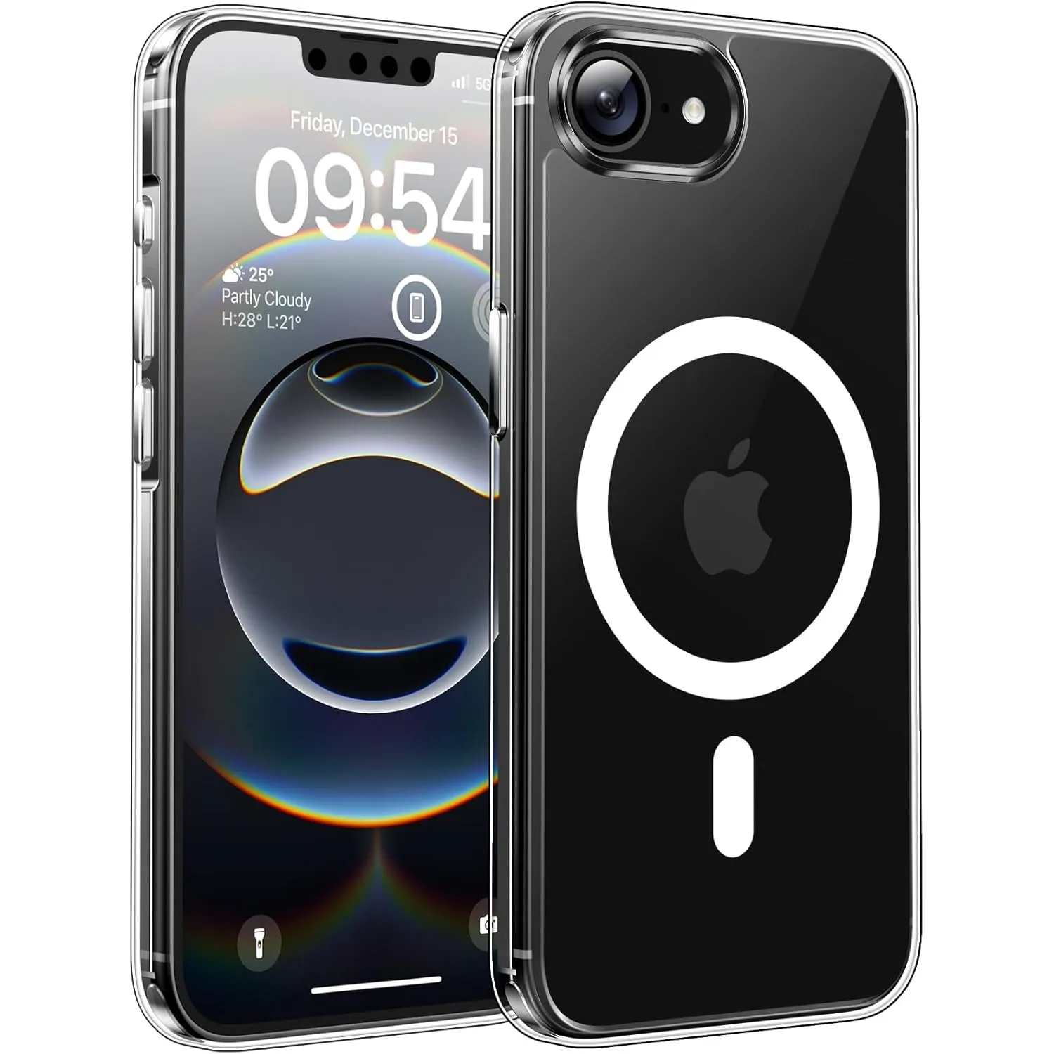 TOCOL für iPhone 16e Hülle, Kompatibel mit MagSafe, Transparent