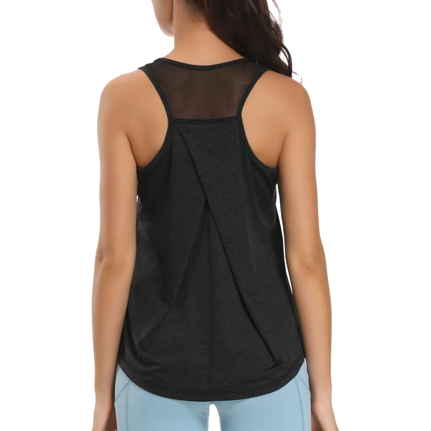 Damen Sport Tank Top Ärmelloses Leichte Fitness Top Yoga Oberteile