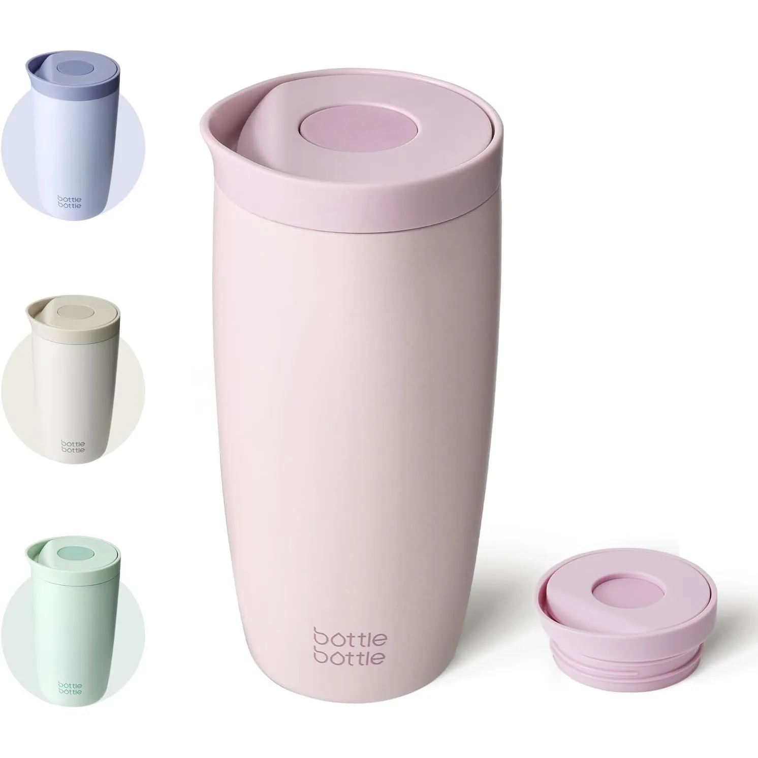 BOTTLE BOTTLE Thermobecher 500ml To Go – Premium Isolierbecher aus Edelstahl, auslaufsicher, BPA-frei, Quick-Press-Vers…