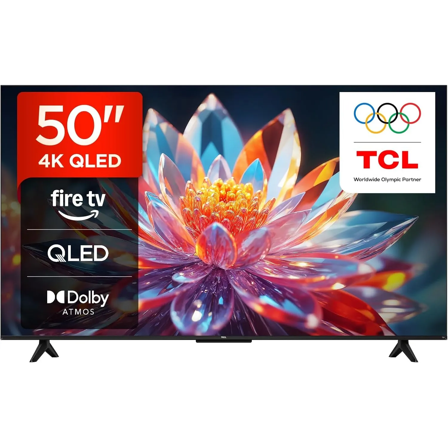 TCL 50T6C 50 Zoll QLED Fernseher, 4K UHD Fire TV, HDR10+, Dolby Vision & Atmos, Smart TV mit Sprachsteuerung mit Alexa,…