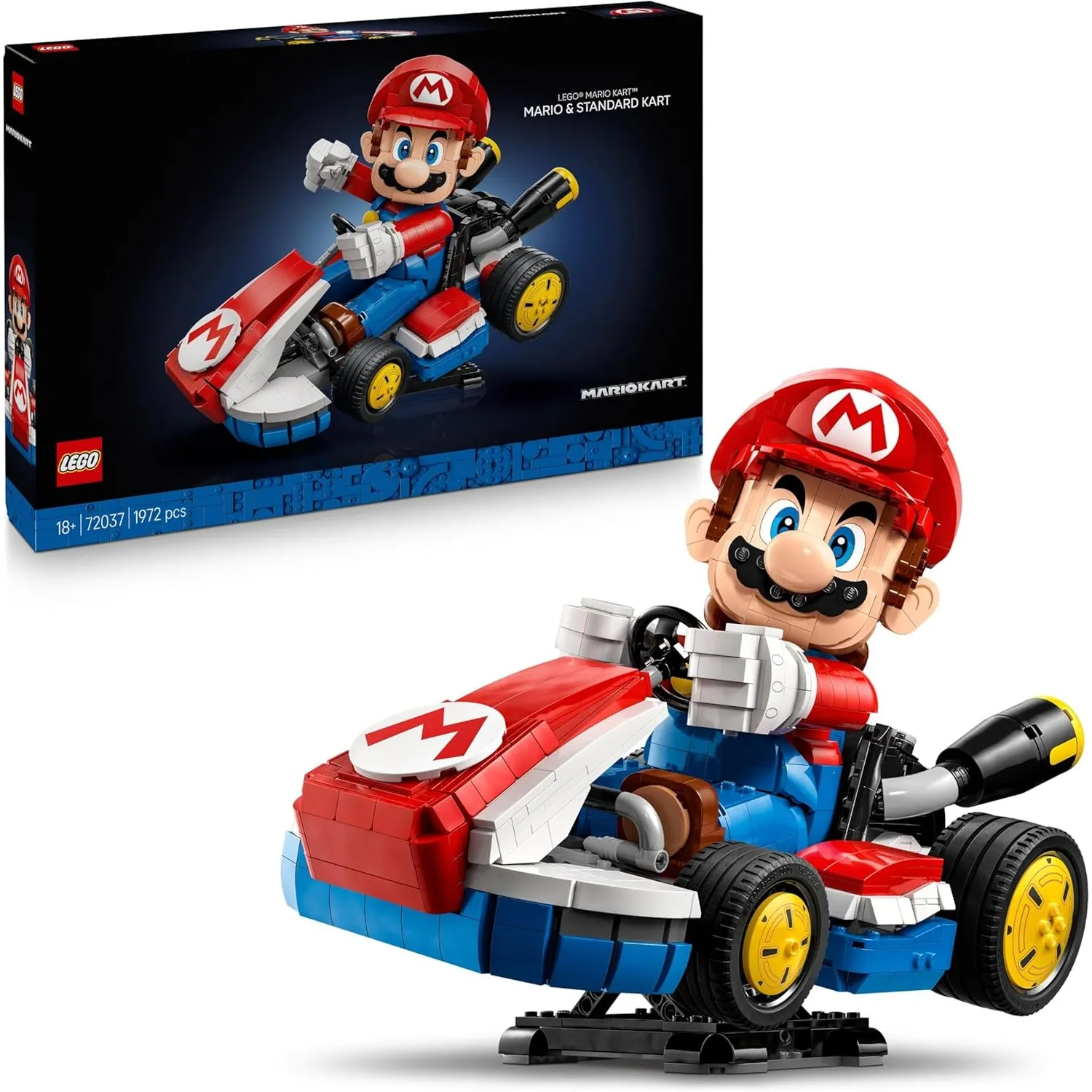 LEGO Super Mario: Mario Kart: Mario & Standard-Kart - Nintendo Figur und baubares Auto für Gaming Fans - Modellbau für …