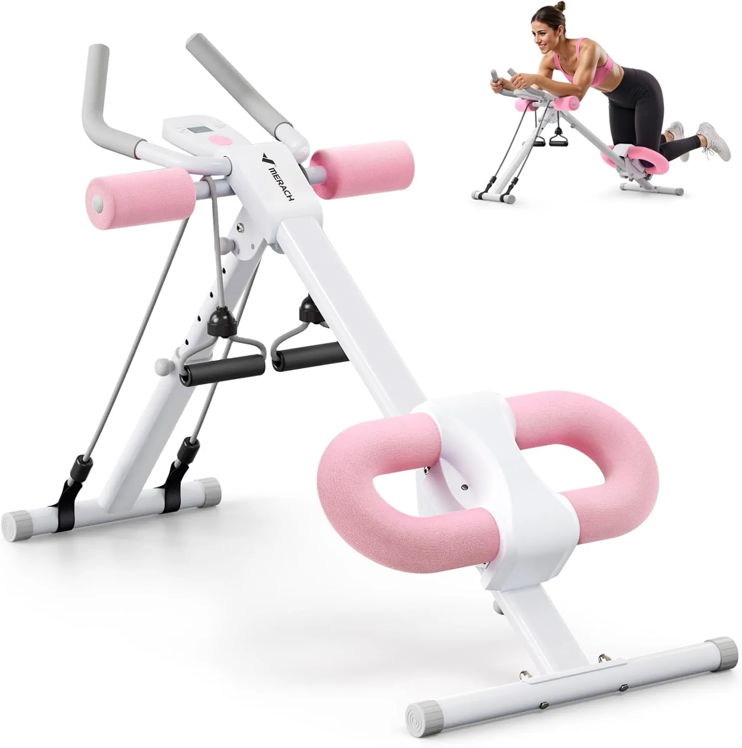 MERACH Bauchtrainer Bauchmuskeltrainer für Zuhause Multifunktionale Trainingsgerät für Ganzkörpertraining Abdominal Ab …