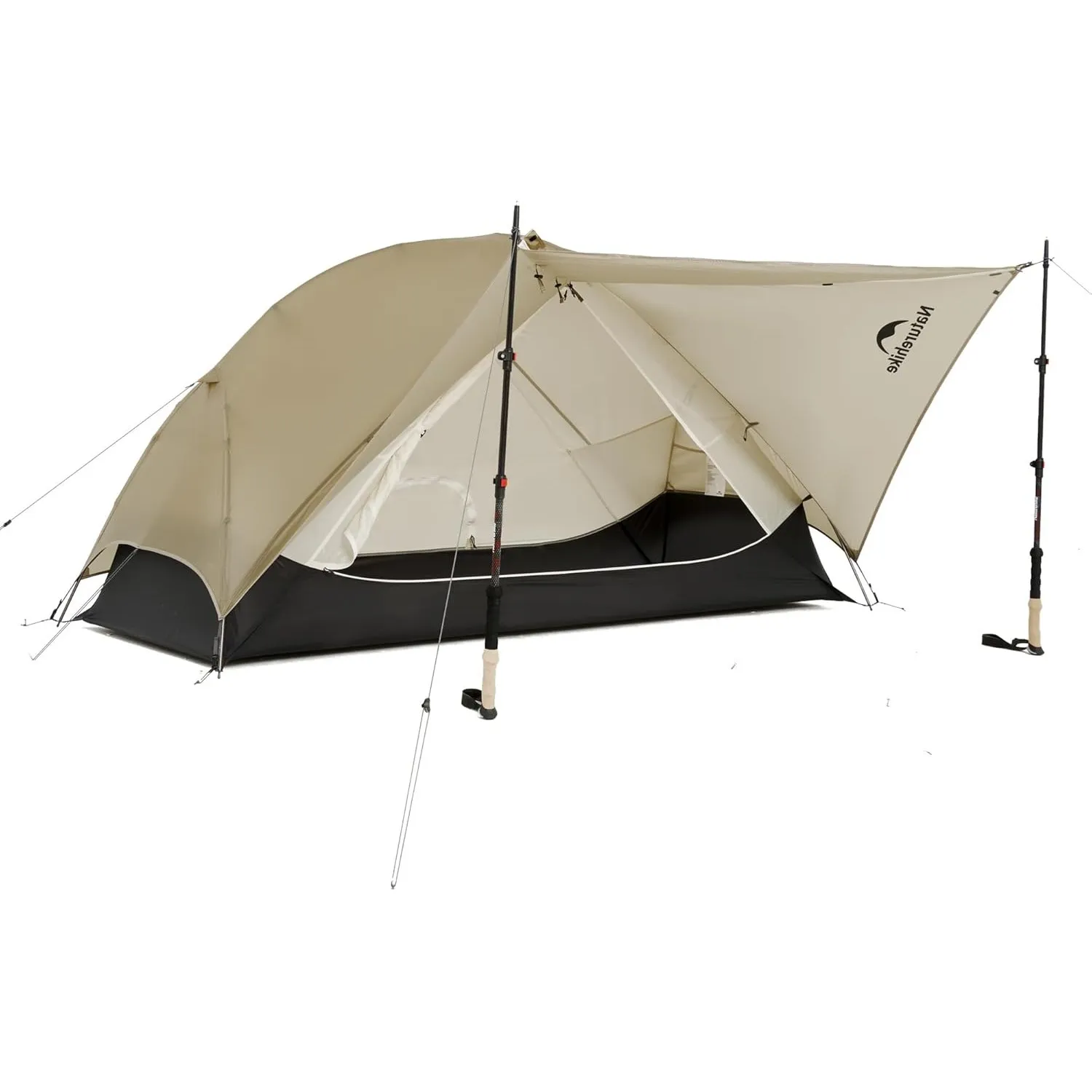Naturehike Mongar UL Ultraleichtes Zelte Winddicht Wasserdicht Trekkingzelt Tragbar Doppelzelt 1/2 Personen Zelt 3-4 Sa…