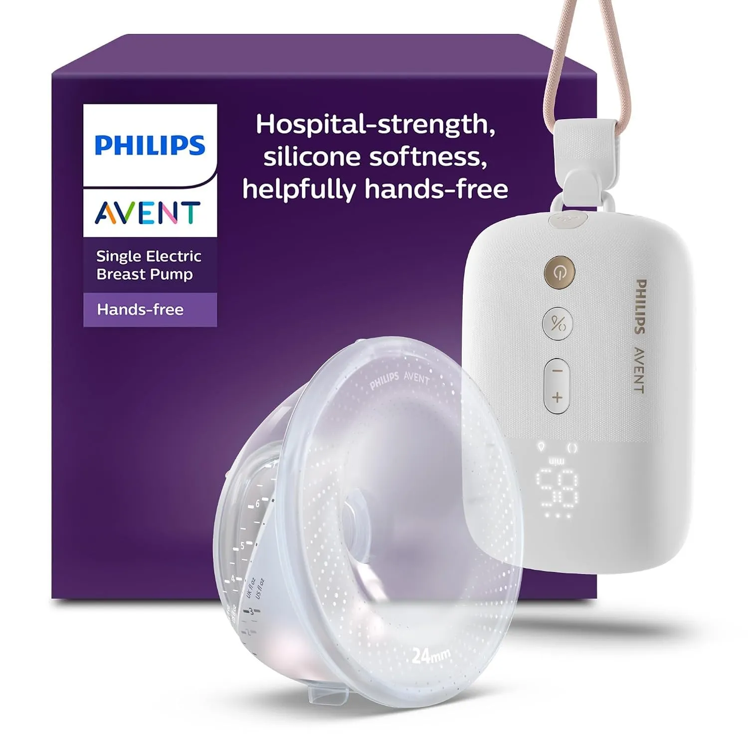 Philips AVENT Hands-free elektronische Einzelmilchpumpe, Motor in Krankenhausqualität, spiegelt den Trinkrhythmus des B…
