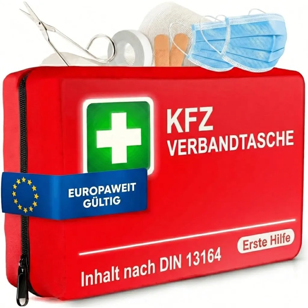 PURAHELP® Erste Hilfe Set Auto [DIN 13164] | Verbandskasten Auto StVO Konform für 2026 - KFZ Verbandskasten & Sanikaste…