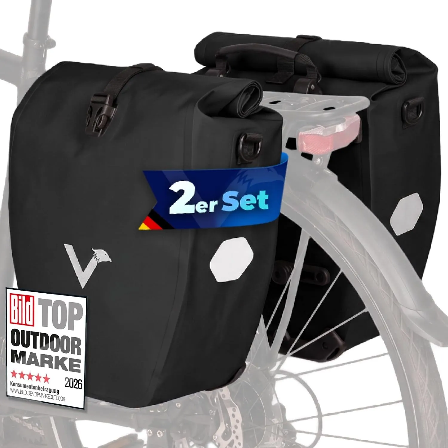 Valkental Gepäckträgertasche, Wasserdicht & Abschließbar