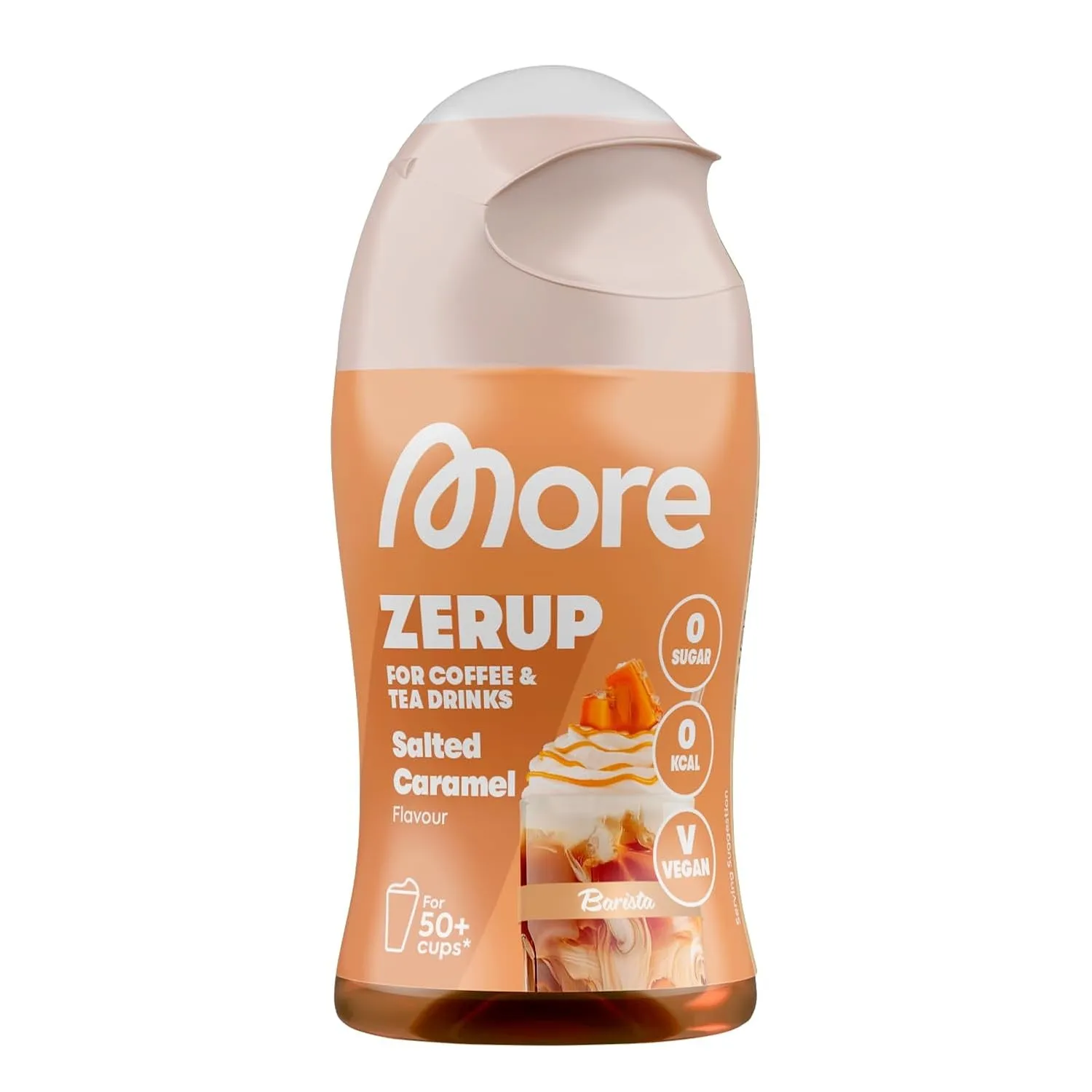 MORE Barista Zerup, Salted Caramel, 65 ml, für Kaffee, Tee und Heißgetränke