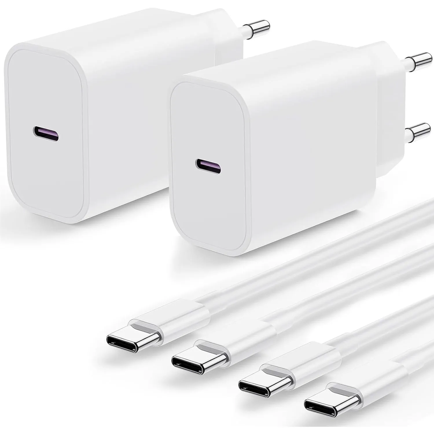 iPhone 17 16 Schnellladegerät, 2Pack 20W USB C Ladegerät für Apple iPhone 17 Pro Max/17 Air/16 Plus/15, iPad Pro 12.9/4…
