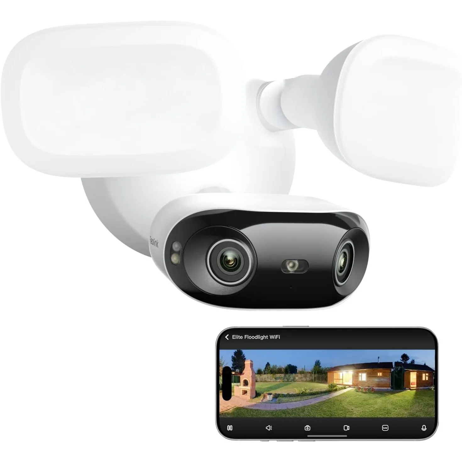 Reolink 4K 8MP Wi-Fi 6 Überwachungskamera Aussen mit 3000 Lumen Flutlicht